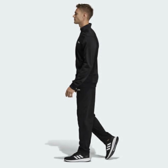 adidas Pants Adidas Mens Back To Basic Black 2 Piece Tracksuit
